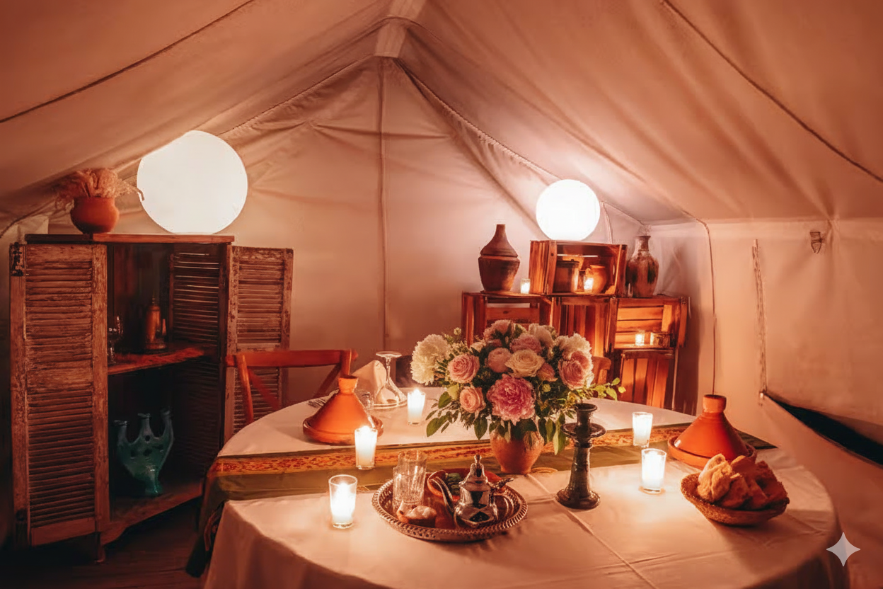 Marriage Proposal – Decorated Private Tent